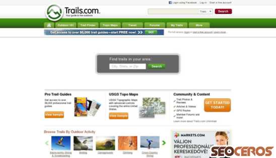 trails.com desktop preview