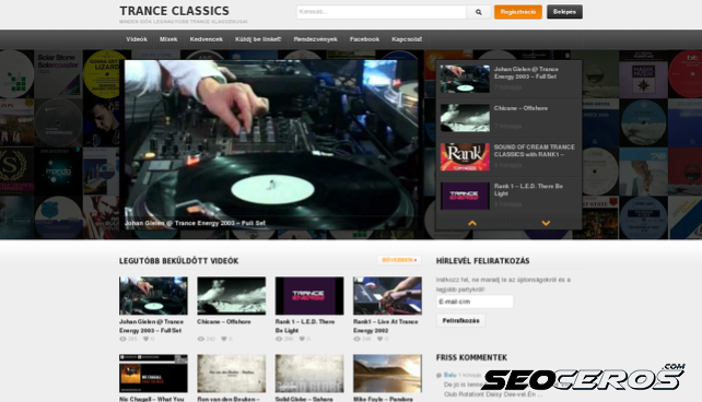 tranceclassics.hu desktop előnézeti kép