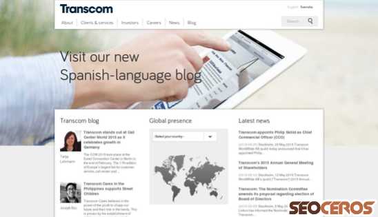transcom.com desktop náhľad obrázku