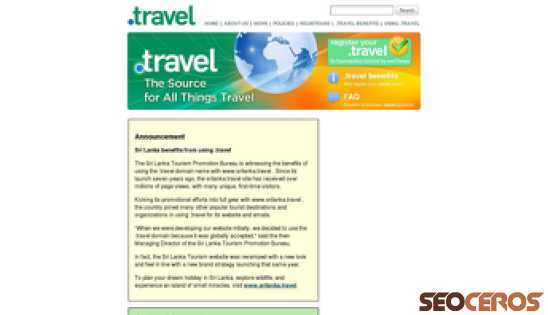 travel.travel desktop förhandsvisning
