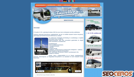 traveller21.hu desktop előnézeti kép