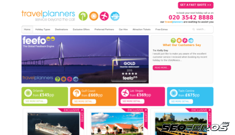 travelplanners.co.uk desktop Vorschau
