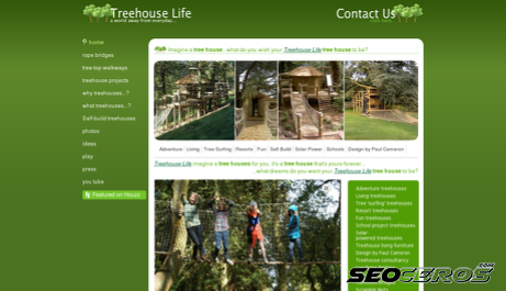 treehouselife.co.uk desktop förhandsvisning