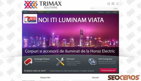 trimaxsolutions.ro desktop preview