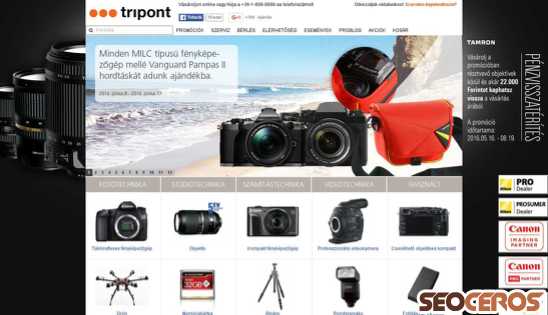 tripont.hu desktop náhled obrázku