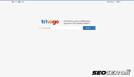 trivago.hu desktop előnézeti kép