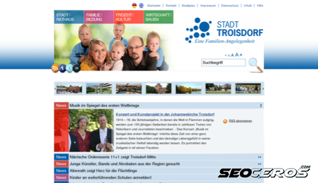 troisdorf.de desktop előnézeti kép