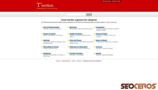 tsection.com desktop előnézeti kép