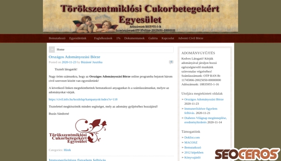 tszmiklosidiab.com desktop Vorschau