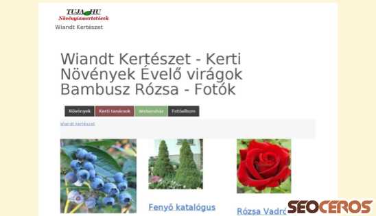 tuja.hu desktop náhľad obrázku