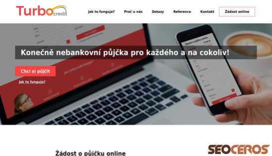 turbocredit.cz desktop förhandsvisning