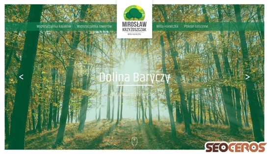 turystykabarycz.pl desktop náhled obrázku