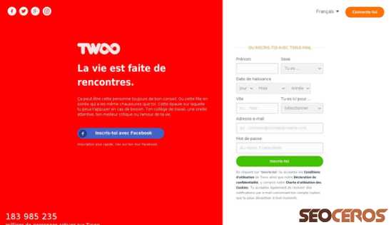 twoo.fr desktop anteprima