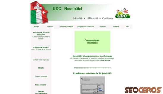 udc-ne.ch desktop előnézeti kép
