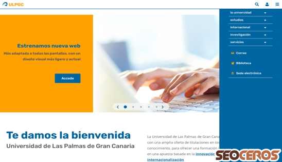 ulpgc.es desktop náhled obrázku