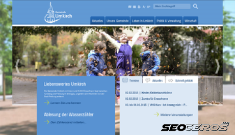 umkirch.de desktop előnézeti kép