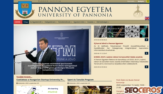 uni-pannon.hu desktop előnézeti kép
