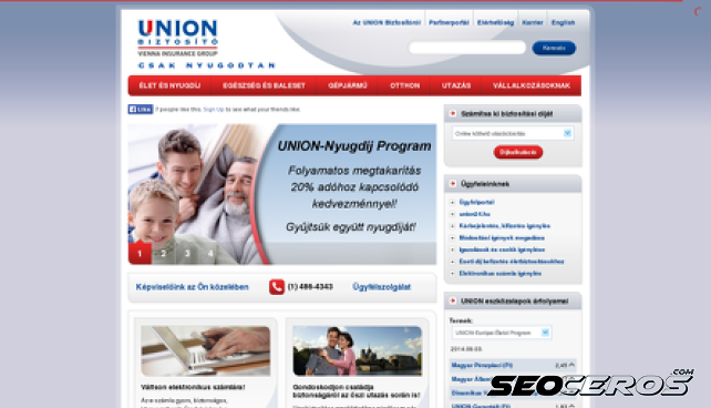 unionbiztosito.hu desktop előnézeti kép