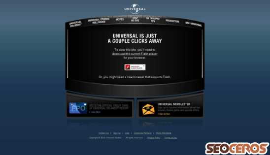 universalstudios.com desktop náhľad obrázku