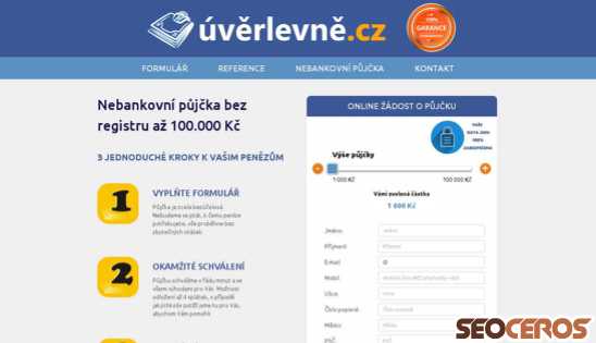uverlevne.cz desktop förhandsvisning