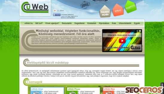 uweb.hu desktop Vista previa