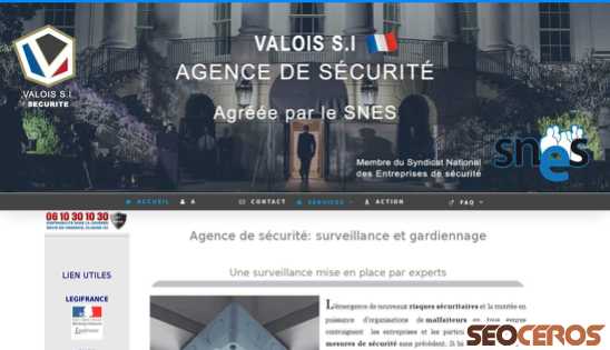 valois-securite.com desktop prikaz slike