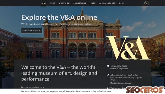 vam.ac.uk desktop Vista previa