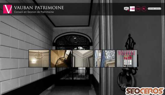 vauban-patrimoine.com desktop náhled obrázku