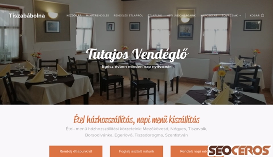 vendeglotutajos.hu desktop náhľad obrázku