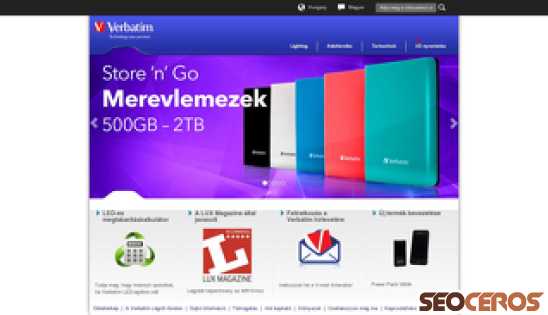 verbatim.com desktop náhľad obrázku