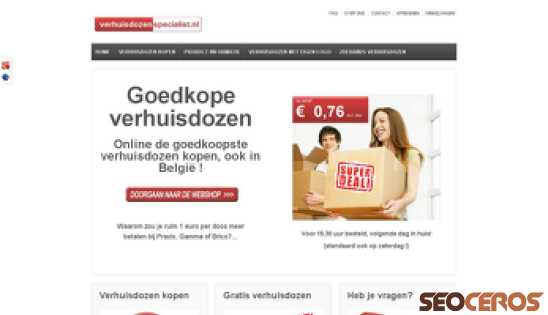 verhuisdozenspecialist.nl desktop obraz podglądowy