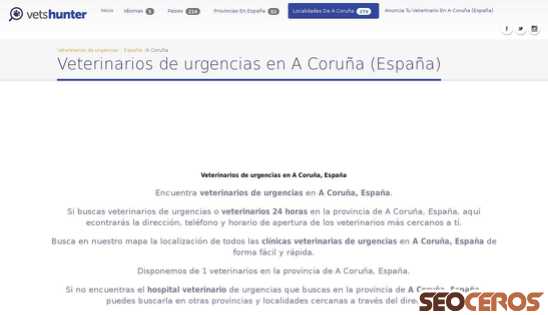 vetshunter.com/es/a-coruna/espana desktop प्रीव्यू 