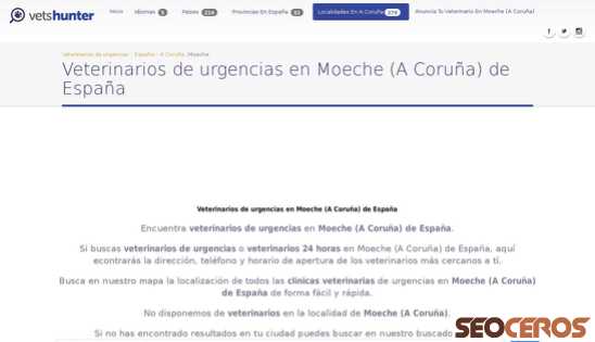 vetshunter.com/es/moeche/a-coruna/espana desktop previzualizare