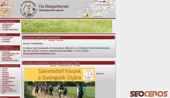 viamargaritarum.info desktop előnézeti kép