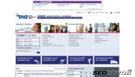 viennaairport.com desktop náhled obrázku