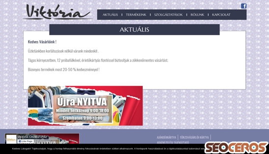 viktoriadivat.hu desktop előnézeti kép