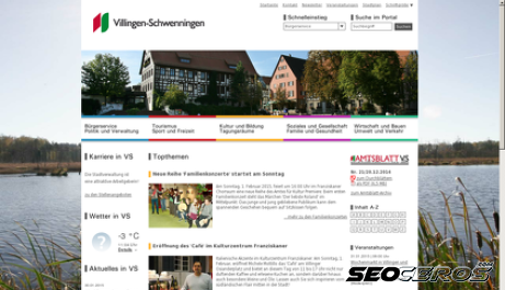 villingen-schwenningen.de desktop előnézeti kép