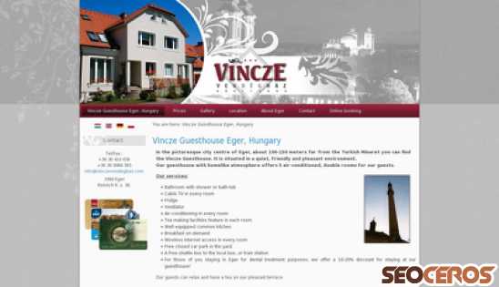 vinczevendeghaz.com desktop Vista previa