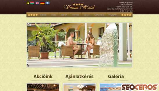 vinumhotel.hu desktop náhľad obrázku