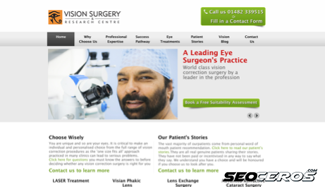 visionsurgery.co.uk desktop previzualizare