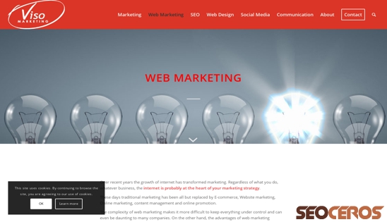 visomarketing.co.uk/web-marketing desktop előnézeti kép