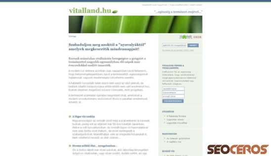 vitalland.hu desktop előnézeti kép
