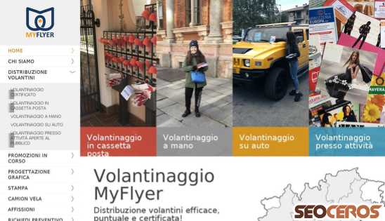 volantinaggiomyflyer.it desktop előnézeti kép