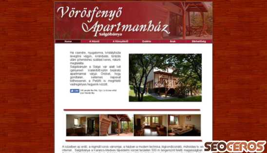 vorosfenyo-apartman.hu desktop náhľad obrázku
