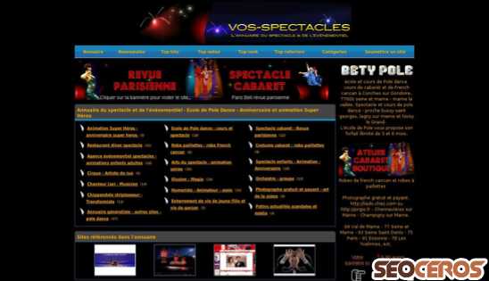 vos-spectacles.com desktop obraz podglądowy