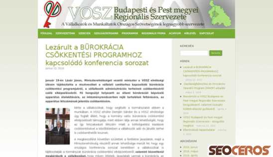 vosz-kmrsz.hu desktop előnézeti kép