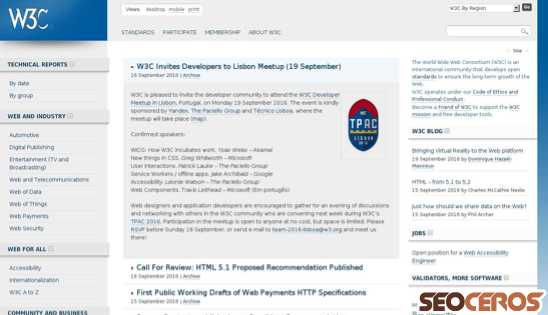 w3.org desktop previzualizare