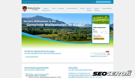 waltenhofen.de desktop náhľad obrázku