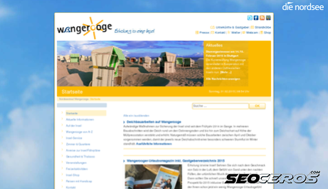wangerooge.de desktop előnézeti kép