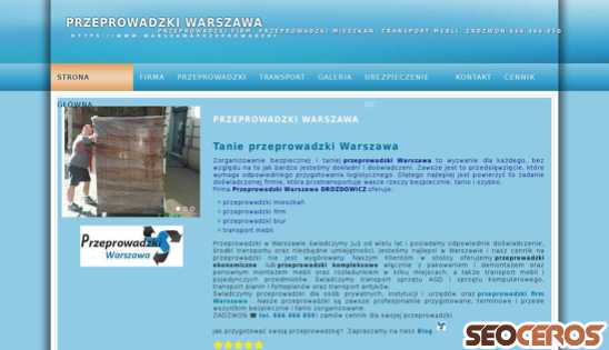 warszawaprzeprowadzki.pl desktop obraz podglądowy